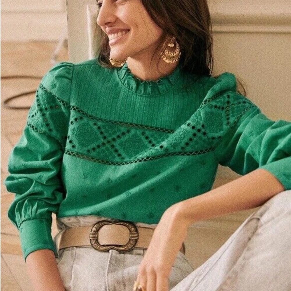 NWT Sezane Lotta Blouse